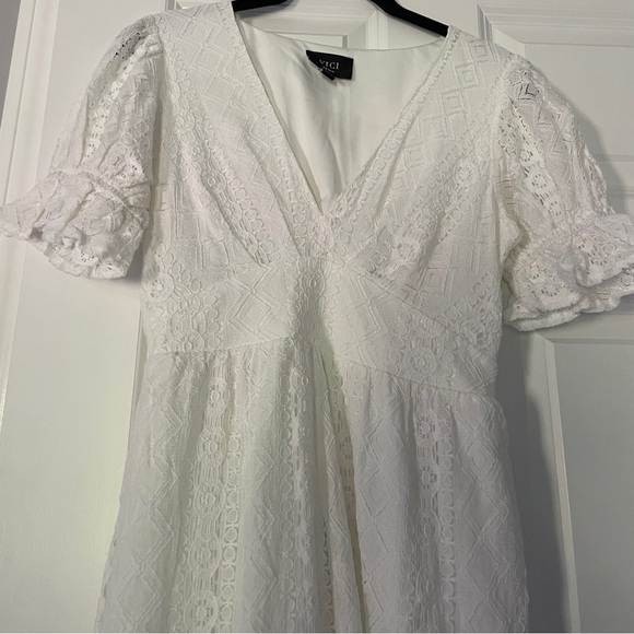 White Lace Maxi Dress - Picture 2 of 3